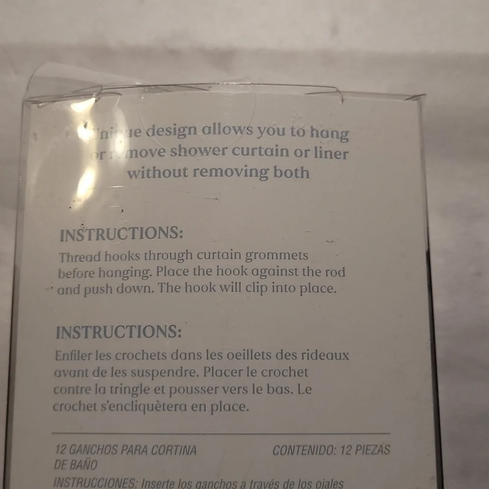 Purse, Heels and Mirror Shower Curtain Hooks 🪝 NWT